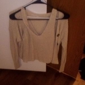 Knitted sweater and top